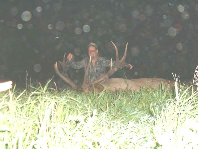 Jerry Heater from Oklahoma with trophy elk at Echo Lake Hunts in Saskatchewan