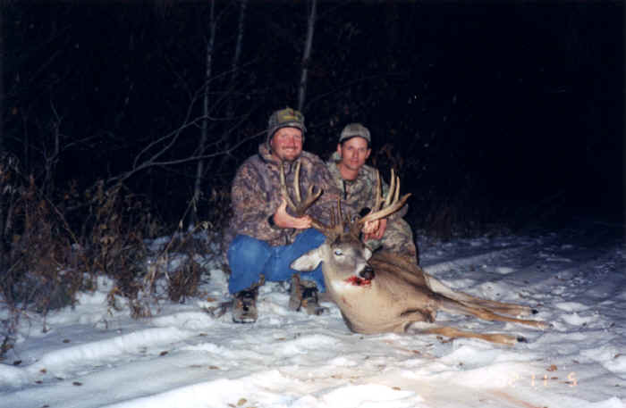 Kevin and host Randy with a nice whitetail
