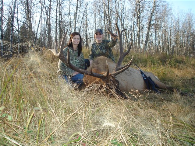 Two new friends out elk hunting in Saskatchewan Canada