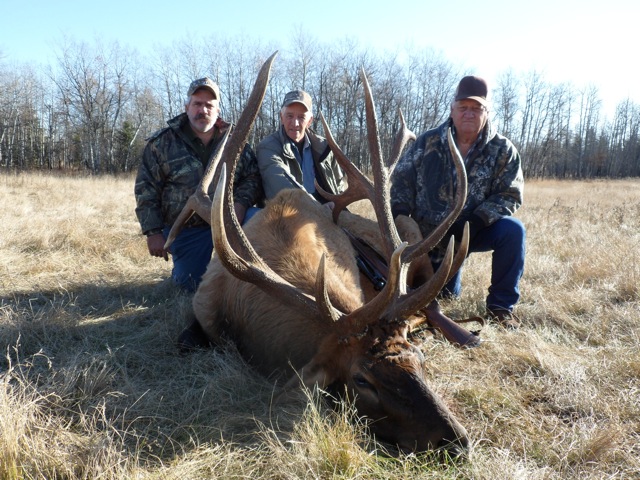 The Rotello clan after elk hunting in Saskatchewan Canada