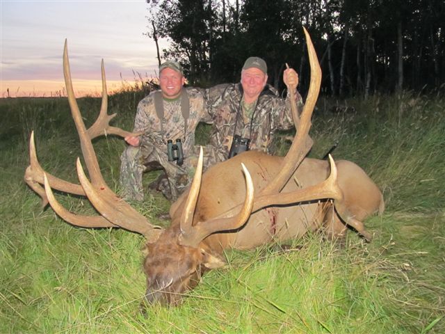 Matt and Richard while elk hunting in Saskatchewan Canada
