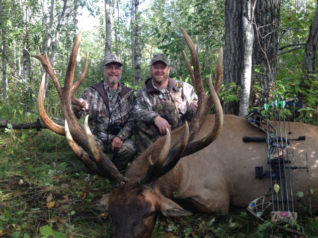 Leon and David after hunting elk in Saskatchewan Canada