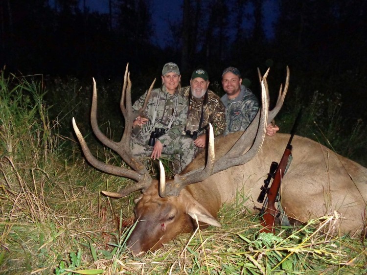 Bradi, Bob and Broc after hunting elk in Saskatchewan Canada