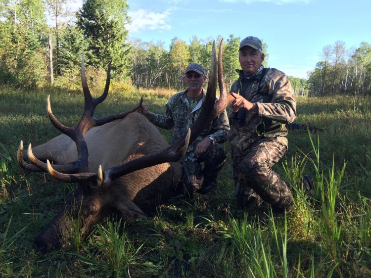 Craig and Jim after hunting elk in Saskatchewan Canada