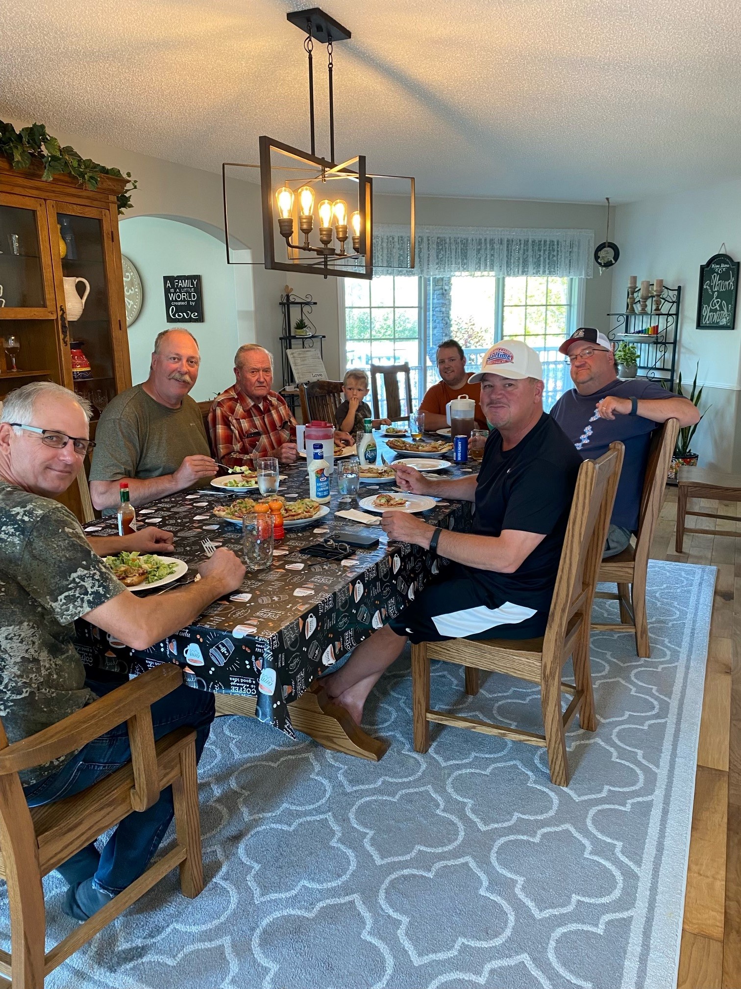 Dinner time after hunting elk in Saskatchewan Canada