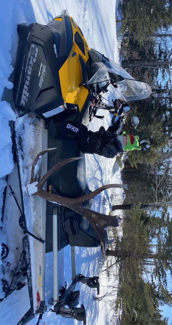 Randy's horn hunting partner after hunting elk in Saskatchewan Canada