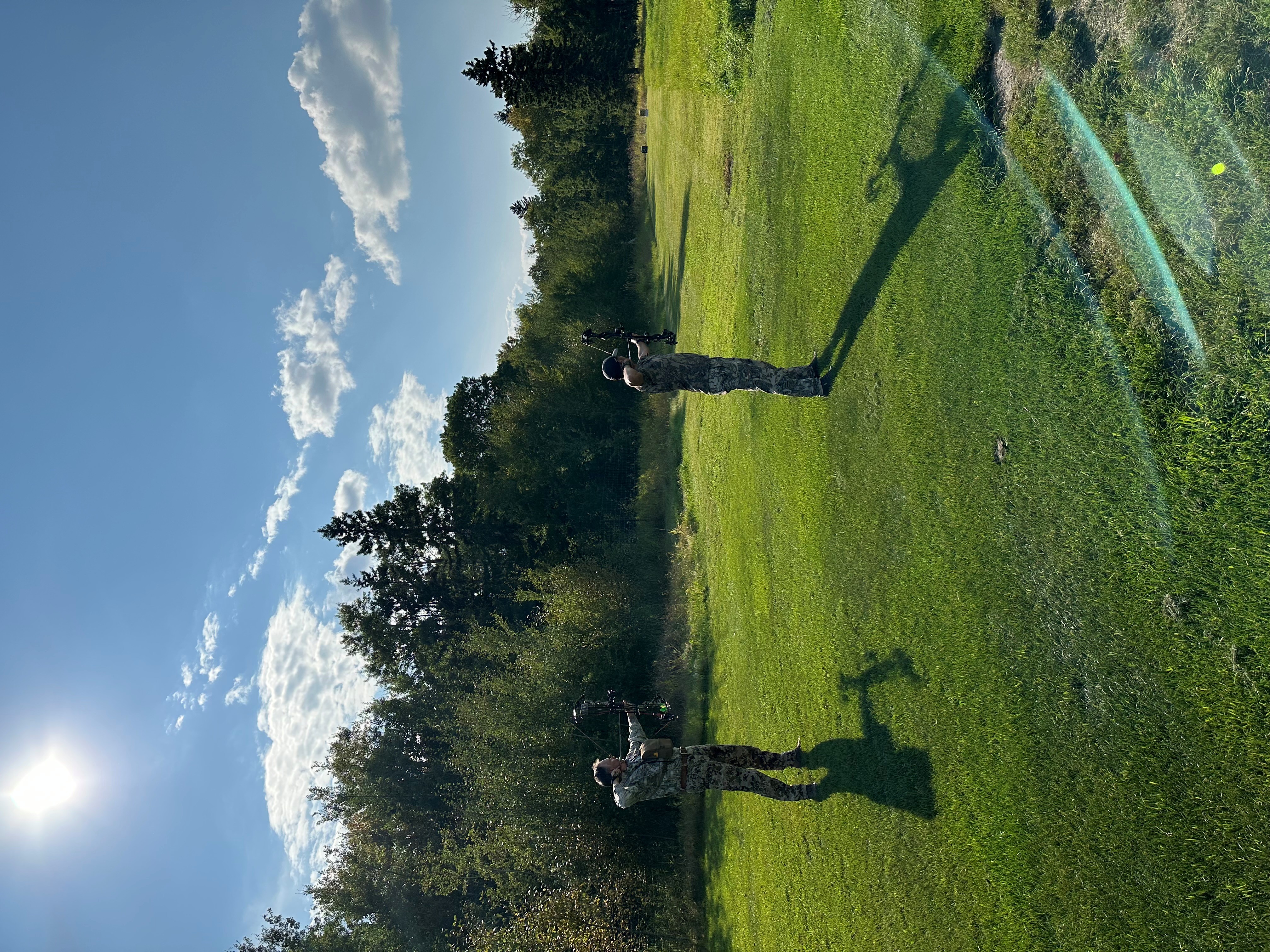 Practice makes perfect after hunting elk in Saskatchewan Canada