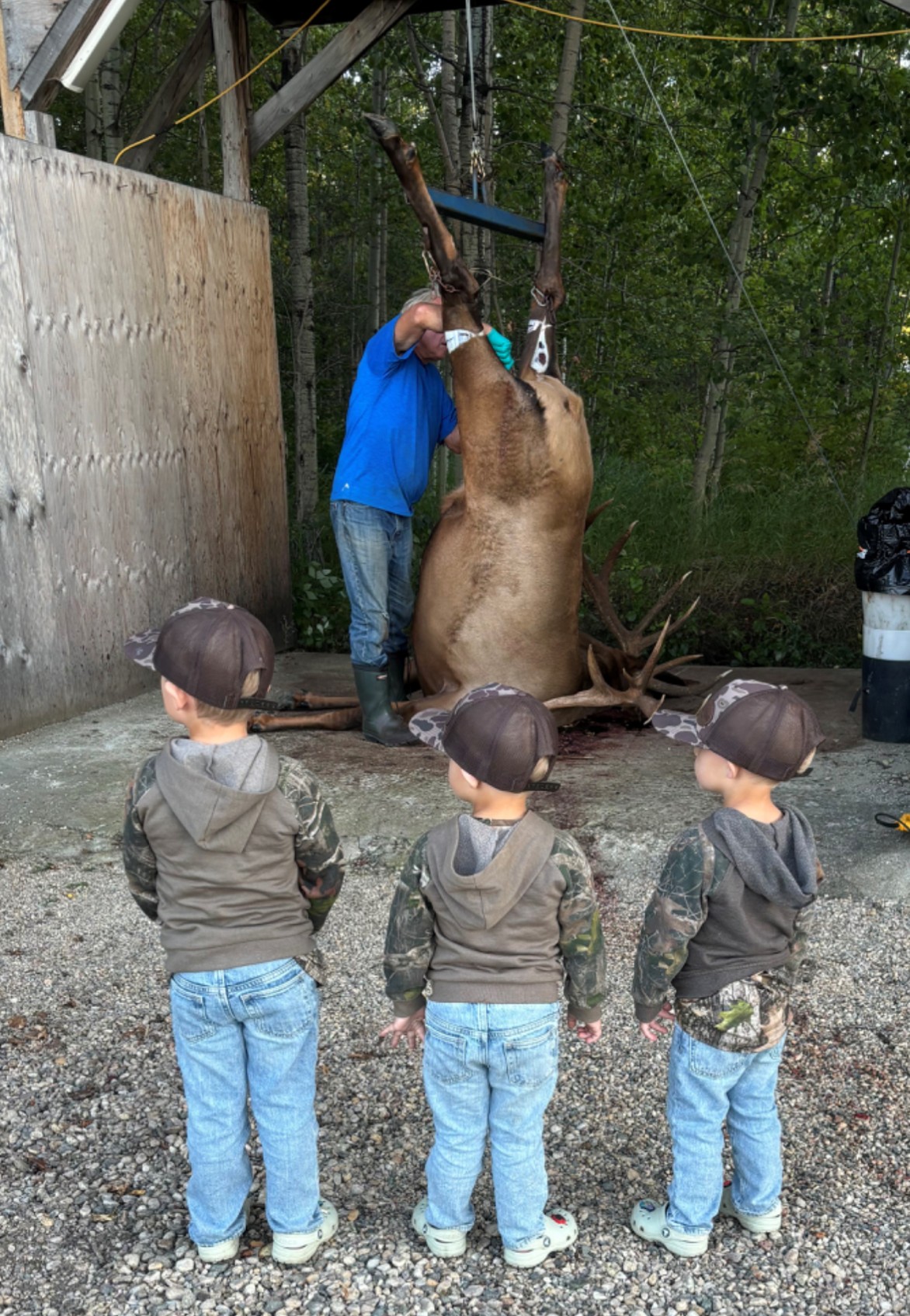 The three bosses during the 2025 season at Echo Lake Hunts